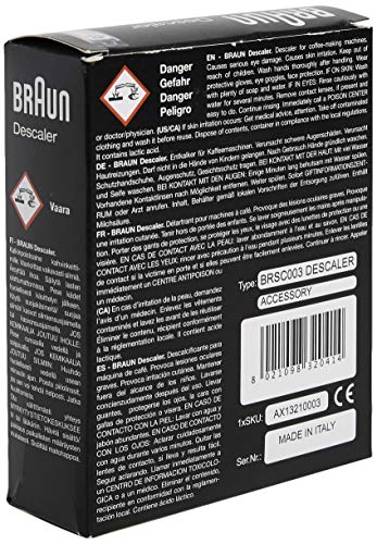 Braun BRSC 003 Kaffeemaschine Entkalker, 2 x 100 ml – Ansicht 2