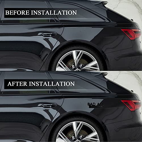 Bad Ass Edition Emblem For Car, Car Fender Bumper Hood Trunk Door 3D Badge Sticker Decal, Car Exterior Emblems Replacement Accessories, Fit For Car Truck Suv(Black) #TOP3