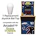 RetroArcade.us ra-js-topball-1up-kit-7 arcade1up Space Invaders, Galaga, pac-Man, Street Fighter, Jamma, mame, 1 Joystick bat top Handles, New