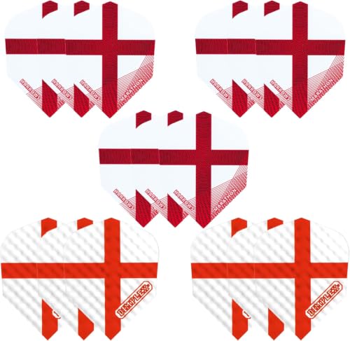 Harrows Darts Flights - 15, 30, 60 Flight Packs I 100 Micron Dart Flights I Premium Extra Strong Made in UK I Professional Darts Accessories (England)