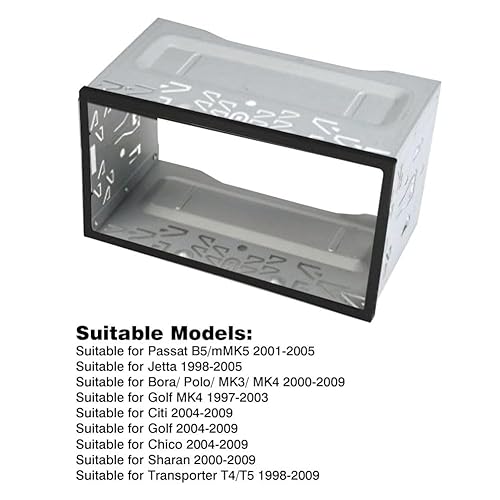 Miniatura 3 de Universal doble 2 Din coche DVD CD estéreo marco jaula radio fascia metal montaje tablero kit soporte bisel