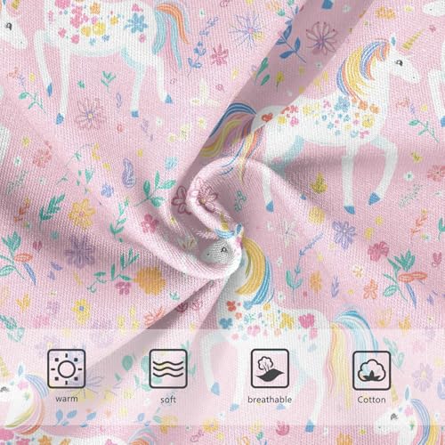 Girls Underwear Soft Cotton Cartoon Unicorns Kids Panties in Sizes 2/3t, 4t, 5t, 6 and 83