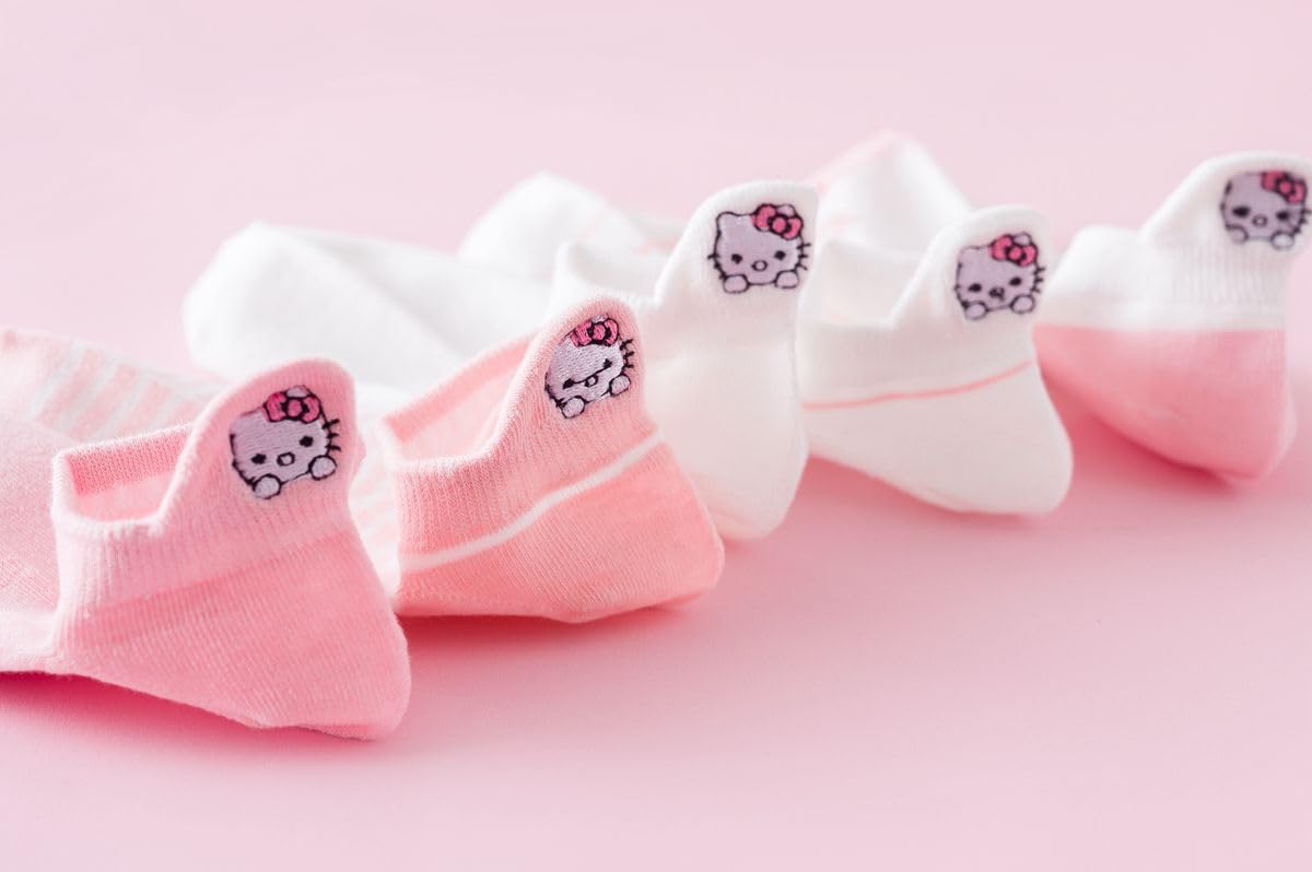 SoxLife Women’s Ankle Length Breathable & Odor-Free Socks (IN, Alpha, Free Size, Pink Kitty) - Image 9 thumbnail