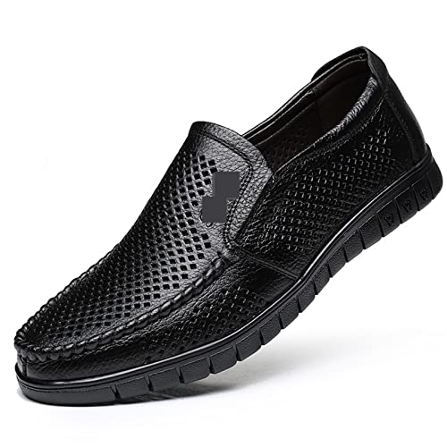 Zapatos de vestido para hombre con cuero flexible y versatilidad casual
