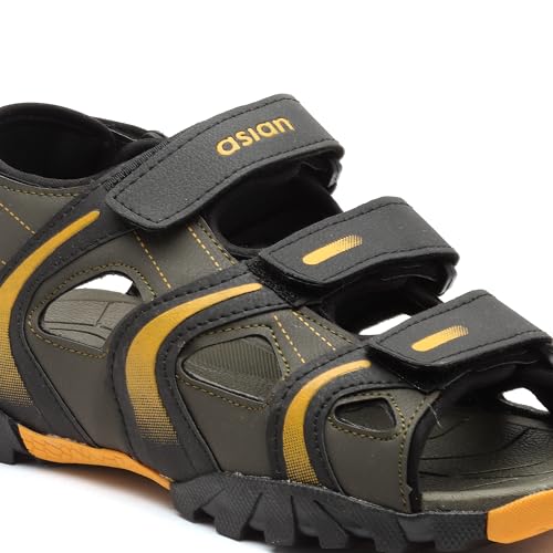 Image of ASIAN Mens VISTARA-20 Casual Sandals with adjustable velcro closure for easy wear with flexible fitting and trendy and stylish looks ideal for everyday use for mens as well as boys