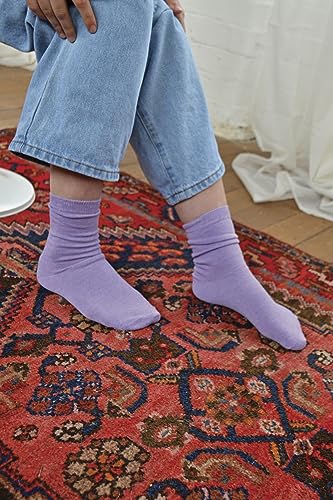 6 Pack Boys Girls Kids Mid Calf Solid Color Thin Cotton Socks4