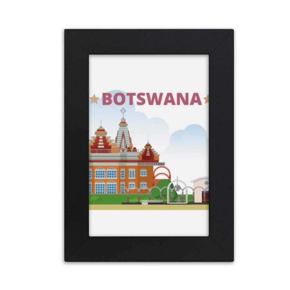 Cadre photo noir Botswana 10x15 cm par DIYthinker pour décoration murale