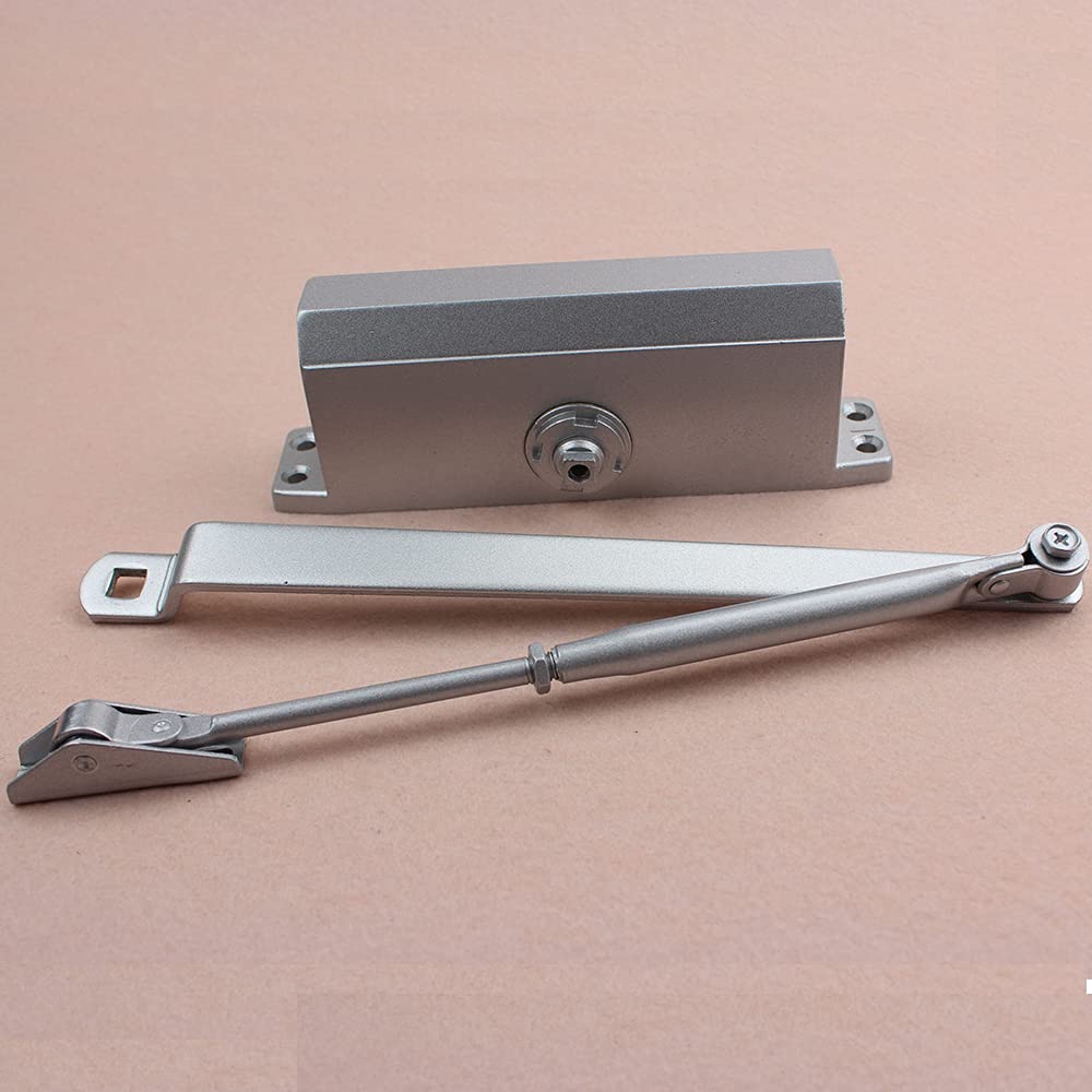 Samozamykacze do drzwi wewnętrznych 80-110 kg Drzwi przeciwpożarowe Wytrzymałe automatyczne aluminiowe samozamykacze do drzwi Regulowana prędkość Wyciszenie sprężynowe Zamykanie drzwi do drzwi zewnę