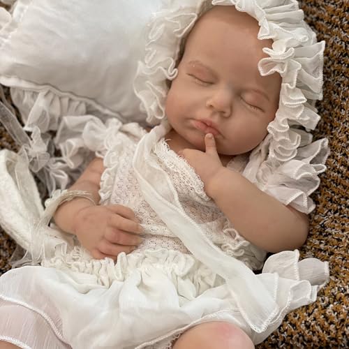 Muñeca Reborn bebé realista de silicona 18 pulgadas miniatura 2