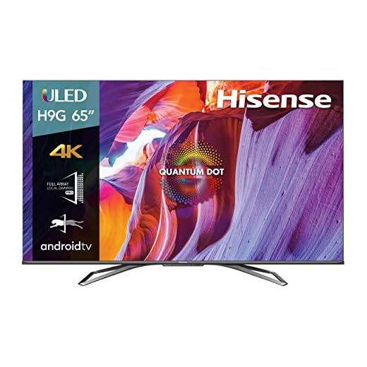 Hisense 65-Inch Class H9 Quantum Series Android 4K ULED Smart TV with Hand-Free Voice Control (65H9G, 2020 Model)