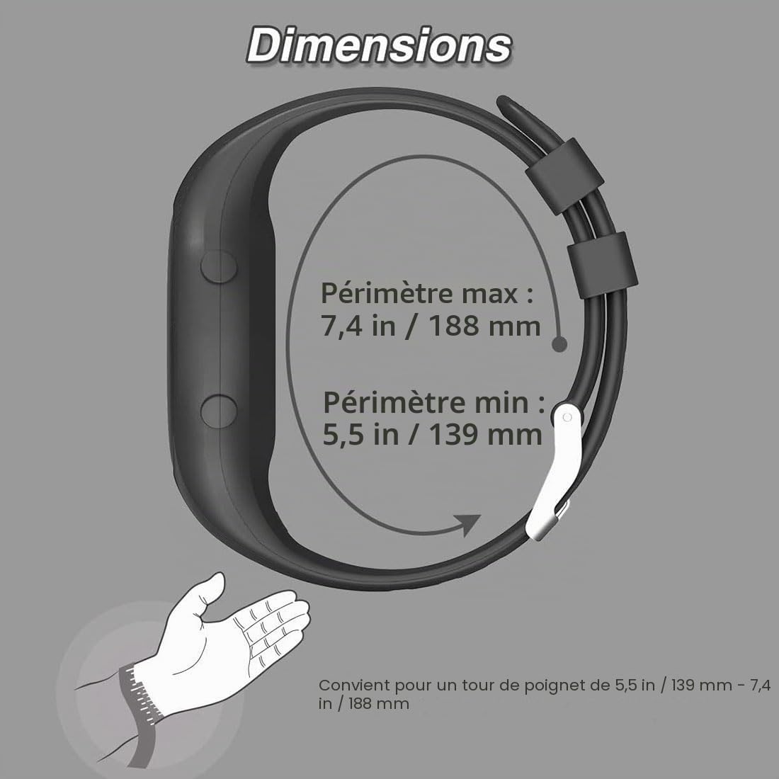 Montre d'apprentissage de la propreté - Montre vibrante silencieuse et résistante à l'eau - Montre de rappel médicale rechargeable - avec alarme et écran de verrouillage
