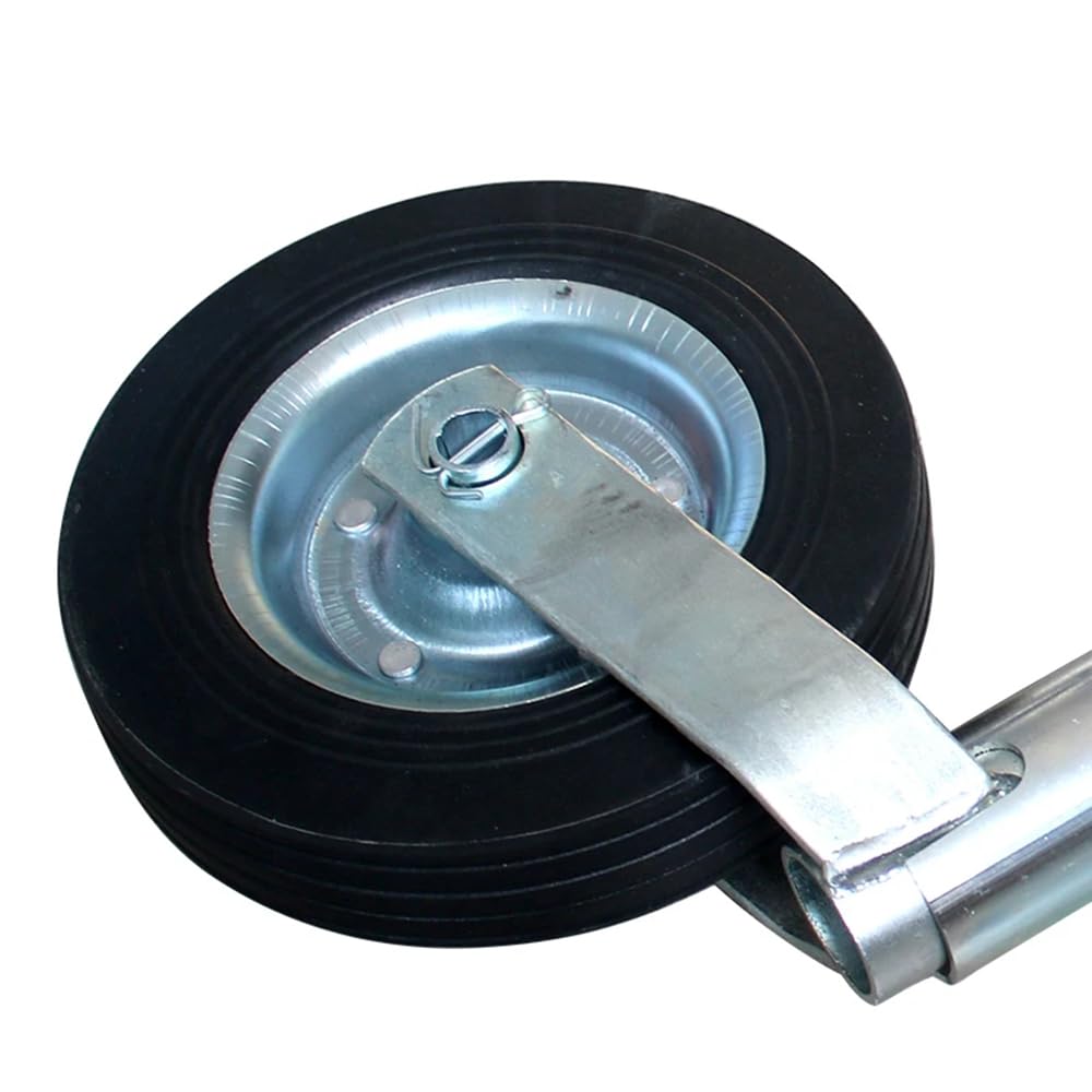 HEYOUTH Ruotino d'appoggio Rimorchio,con Morsetto per ruotino 48mm,per rimorchio, per roulotte
