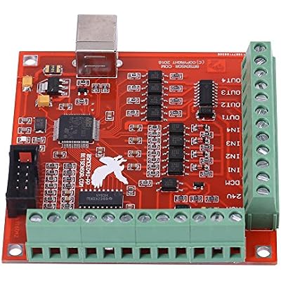 DIY CNC Controller Card, USB 4-Axis Linkage Stepper Motor Motion Control Card, 100Khz Motion Controller Card Board for CNC Engraving