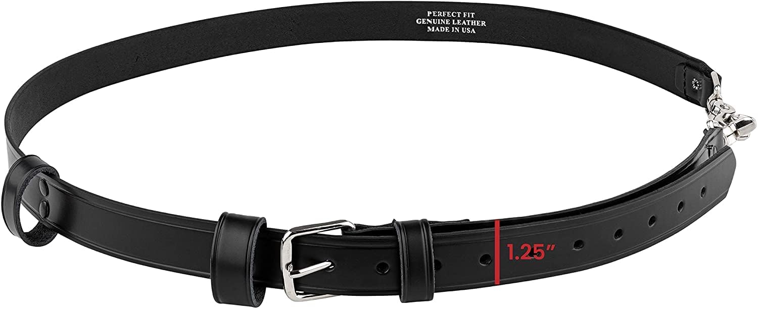 Perfect Fit Shield Leather Firefighter Bundle - Universal Radio Holster Case, Strap Harness, Anti-Sway Strap