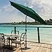 Abba Patio 9ft Patio Umbrella Outdoor Umbrella Patio Market Table Umbrella with Push Button Tilt and Crank for Garden, Lawn, Deck, Backyard & Pool, Green