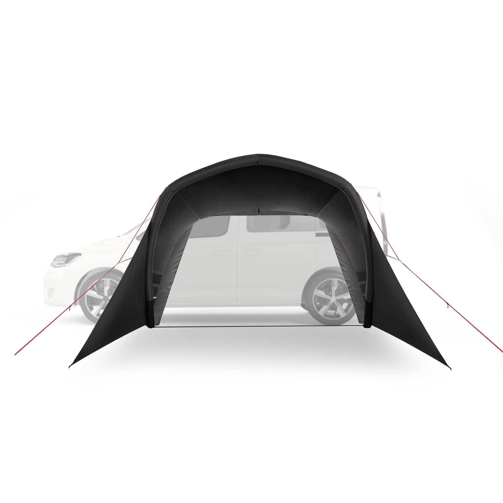 qeedo Air Motor Canopy Vorzelt aufblasbar mit UV-Schutz (UV80) & Dark-Coating - Busvorzelt passt für Bus, Van und Wohnmobil