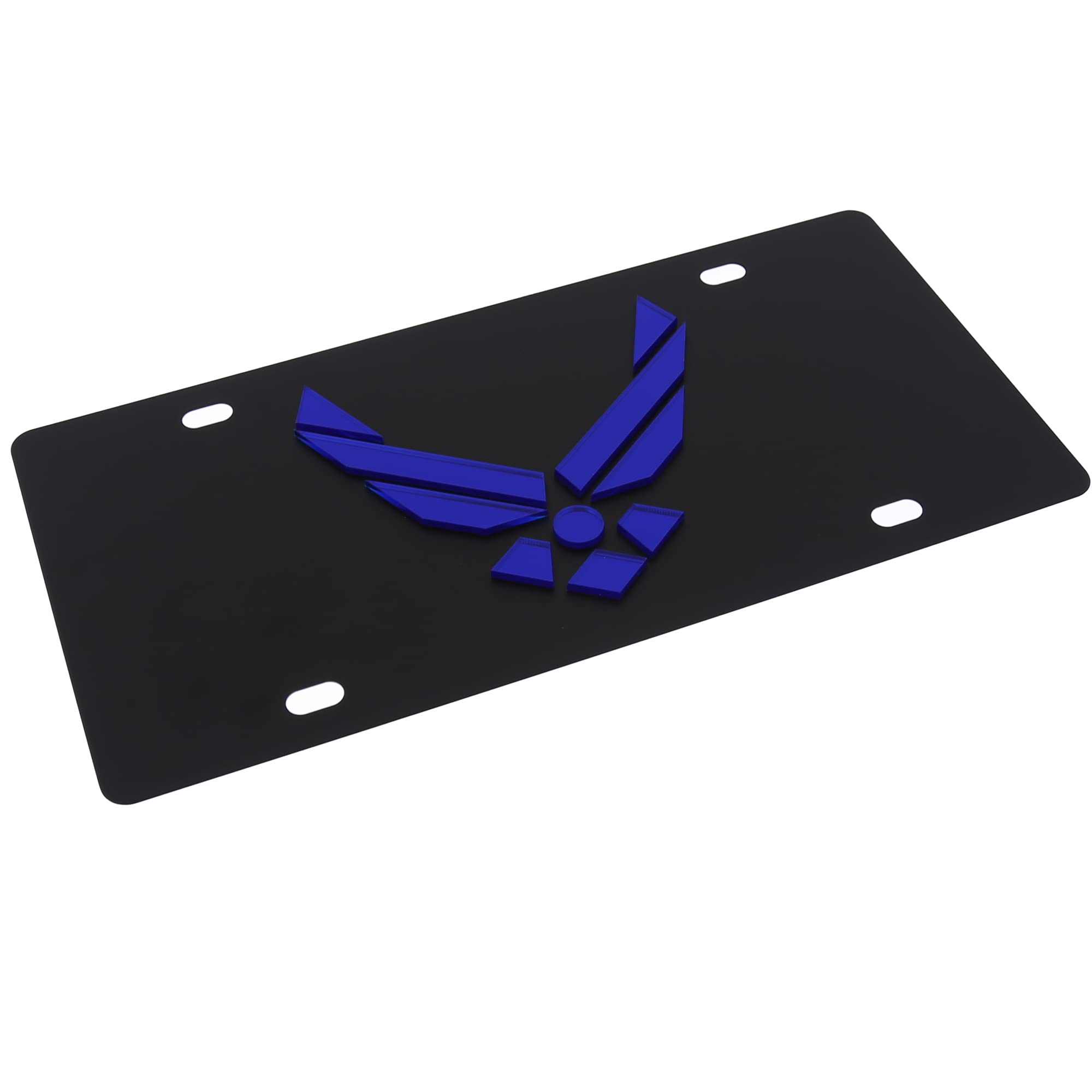 Eurosport Daytona, Inc. New Logo License Plate for U.S. Airforce (Black)