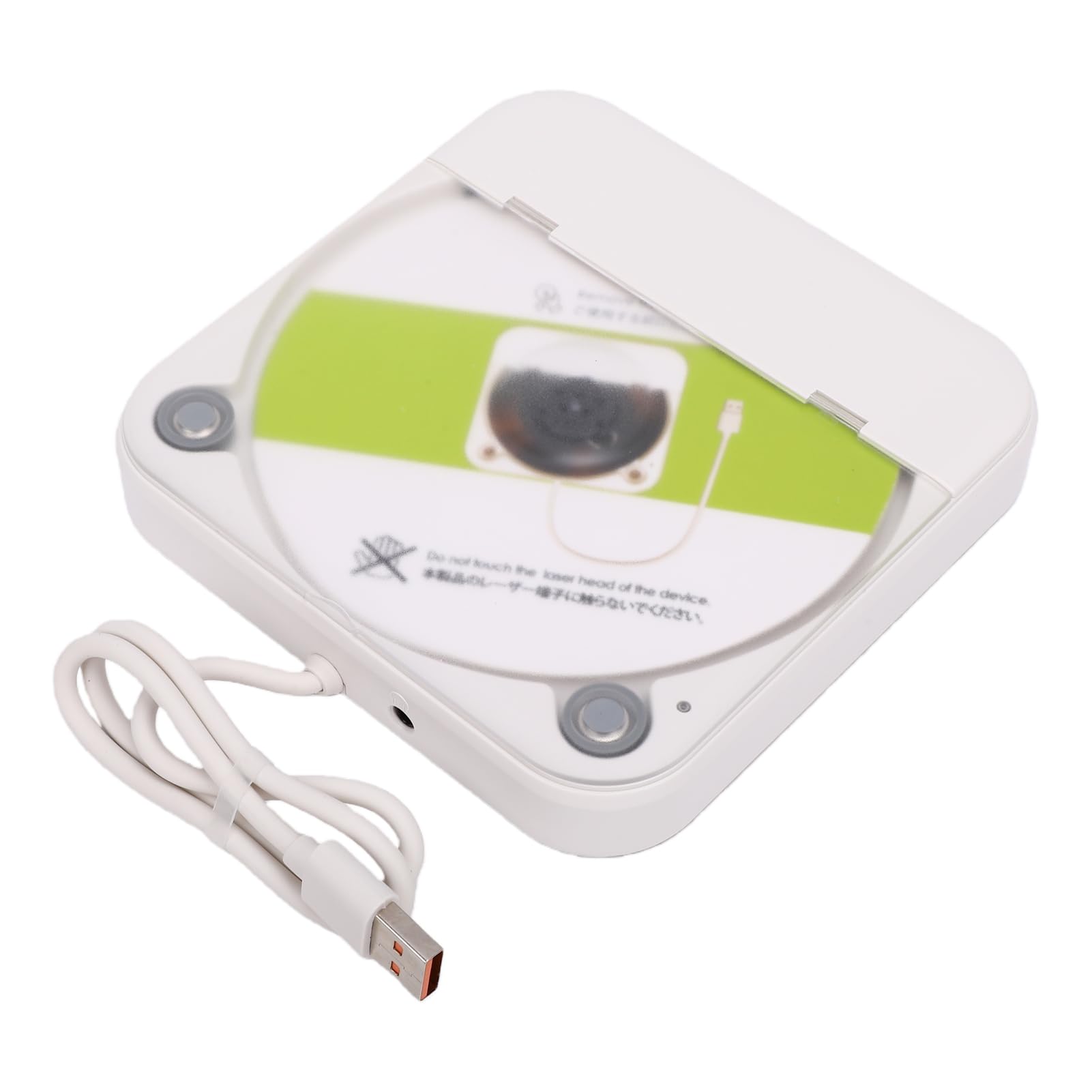 Bewinner Lettore CD Portatile per Auto Alimentato Tramite USB, Lettore Dischi Esterno per Auto con Ingresso AUX, Telecomando, Audio HiFi per Stereo del Veicolo, Laptop e Uso Domestico