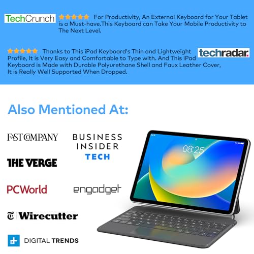 Runelk Keyboard Case For Ipad 10Th Generation 2022 – Magic-Style Magnetic Keyboard Case With Multi-Touch Trackpad Compatible With Ipad 10.9 Inch 10Th Gen thumb #4