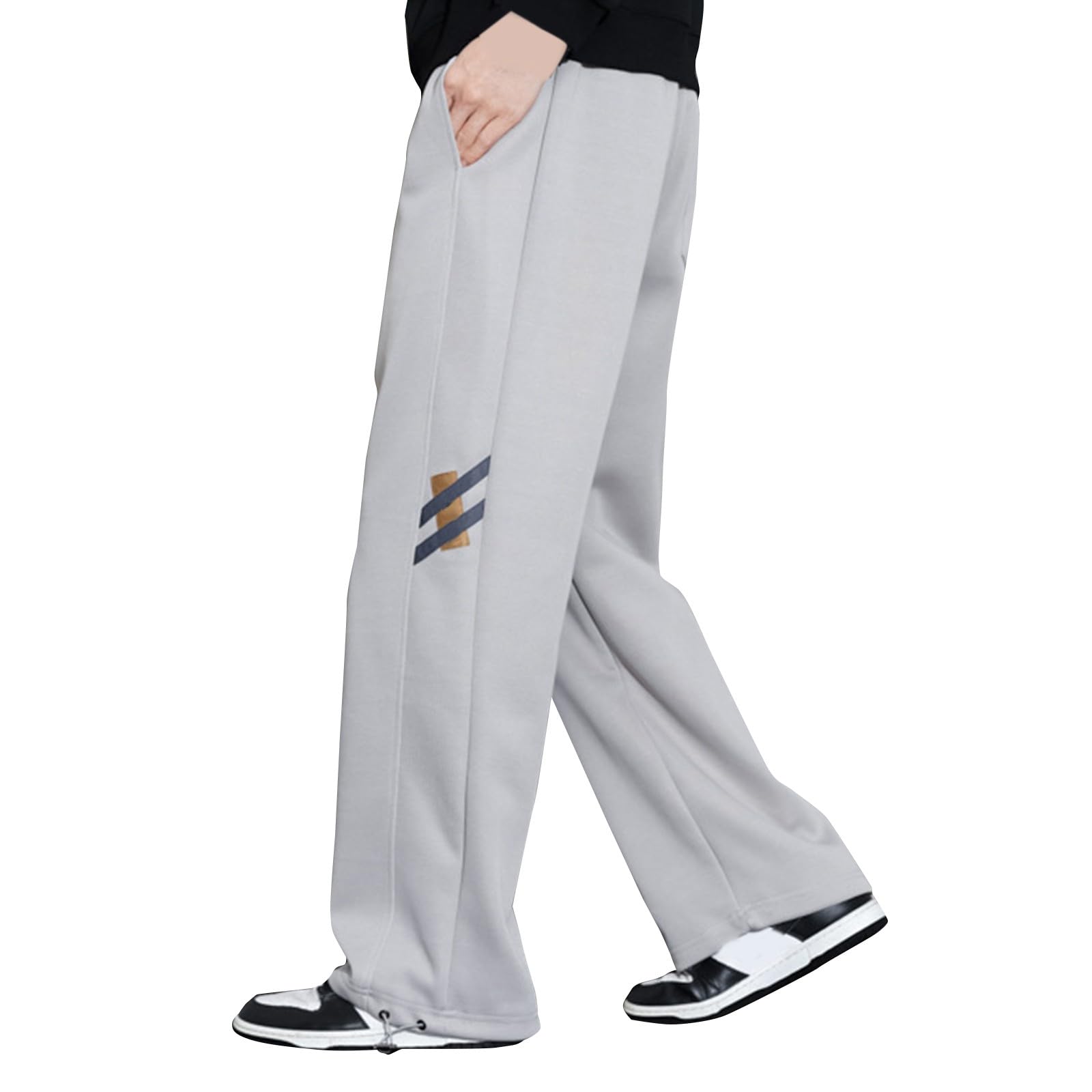 Pantalon de jogging ample coton lin fini les vêtements trop serrés