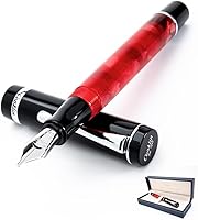 Vista 12 de Conklin Duragraph - Pluma estilográfica Forest Green - Punta redonda, elegante herramienta de escritura para caligrafía y firmas Verde bosque