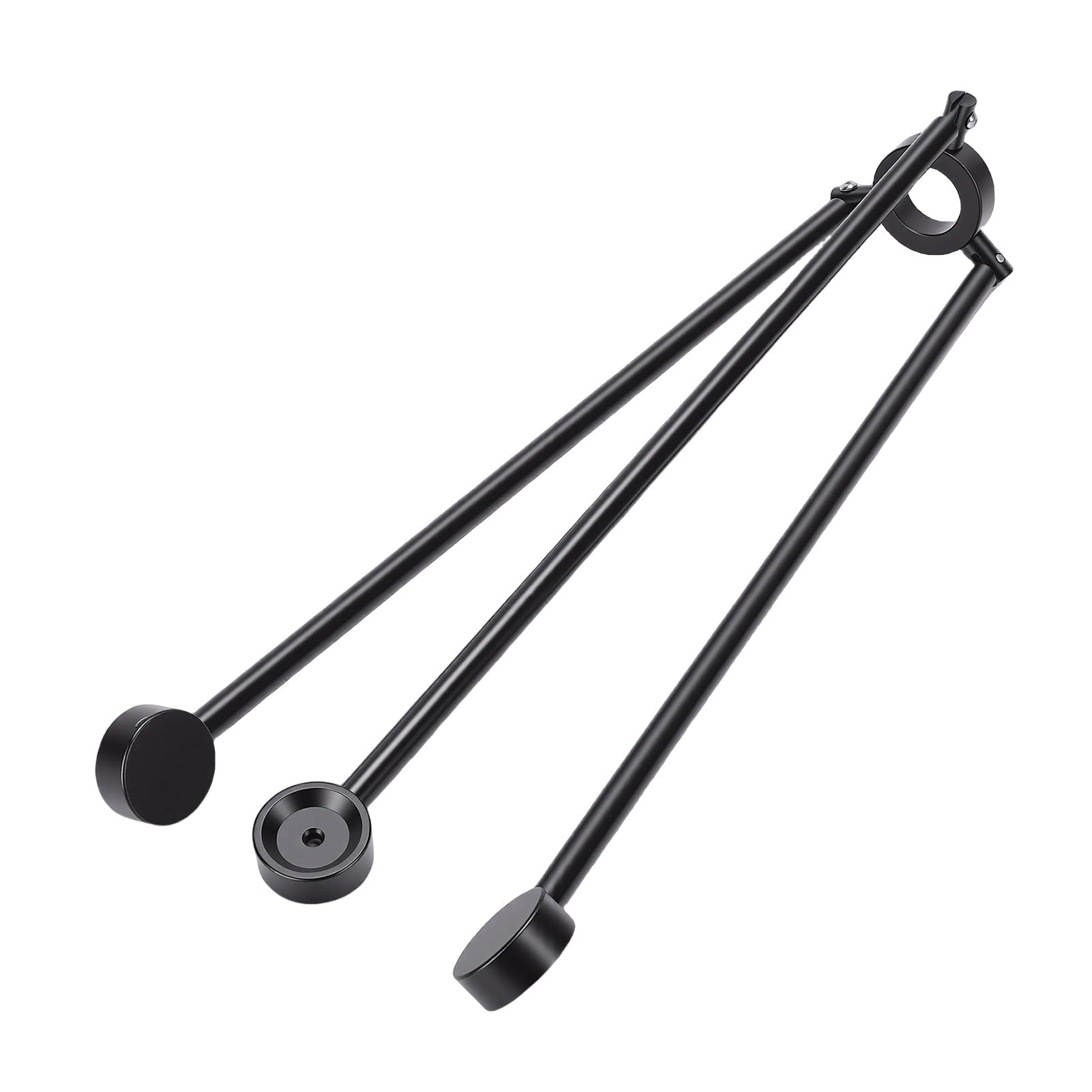 Fafeicy Prowadnica Podłogowa Statywu Stabilizator Statywu Prowadnica Uziemiająca Składany Aluminiowy Stabilizator Geodezyjny o Długości 40 Cm z antypoślizgową podstawą do
