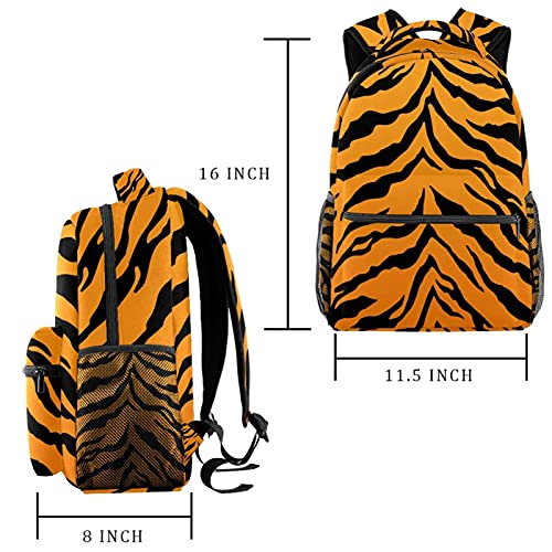 Sac à dos d'étudiant ergonomique imprimé vache à grand compartiment et poches