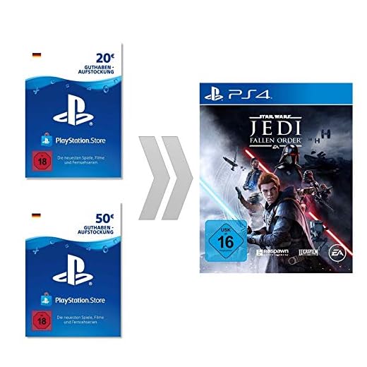 PSN Guthaben-Aufladung für Star Wars Jedi: Fallen Order | PS4 Download Code - deutsches Konto