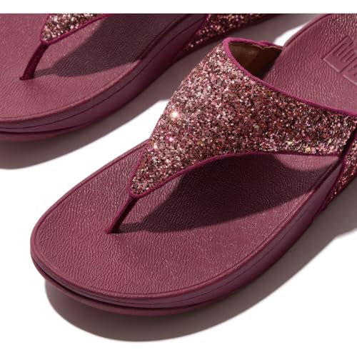 Image of FitFlop Lulu Multi-Tonal Glitter Toe Post Sandals
