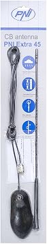 CB Antenna PNI Extra 45 SWR 1.0 Magnetic Mount Included, 45 cm Height, 4 m RG174 Cable Range 10 km, 150W