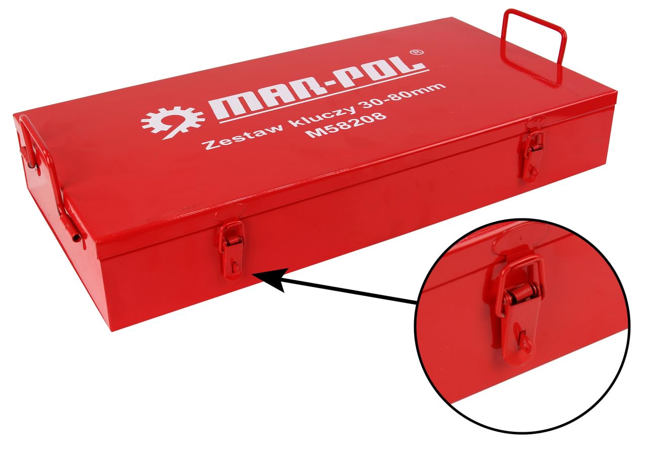 IMJ-Global Zestaw nasadek 1" | 21 sztuk | nasadki 30-80 mm, grzechotka 1", 5 przedłużek, stal CrV, z walizką