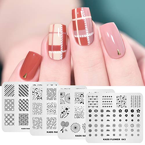KADS 20Pcs Nail Stamp Plates Set Nails Art Stamping Plates Leaves Flowers Animal Chinese Style Nail Plate Template Image Plate - Image 8