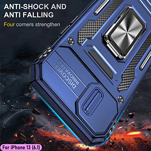 Coque iPhone 13 antichoc militaire et bleu avec protège-caméra - 7