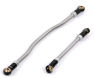 Aluminum Steering Links Kit for Axial Capra 1.9 UTB RC Crawler Upgrade (Black)