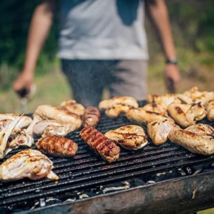 Faltbarer Grill - Sofortiger Grill für den Außenbereich, tragbar - Klappbarer Grill aus Edelstahl, Holzkohlegrill in Notizbuchfor, abnehmbarer zusammenklappbarer Mini-Tischgrill für Camping Yatlouba – Bild 8