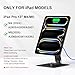 GEWOKLIY Magnetic iPad Pro M4/M5 13-inch Stand with Wireless Charging 18W, 360° Rotating Aluminum Tablet Holder for iPad Pro M4/M5 13-inch, Adjustable Desk Mount Series (M4/M5-13inch)