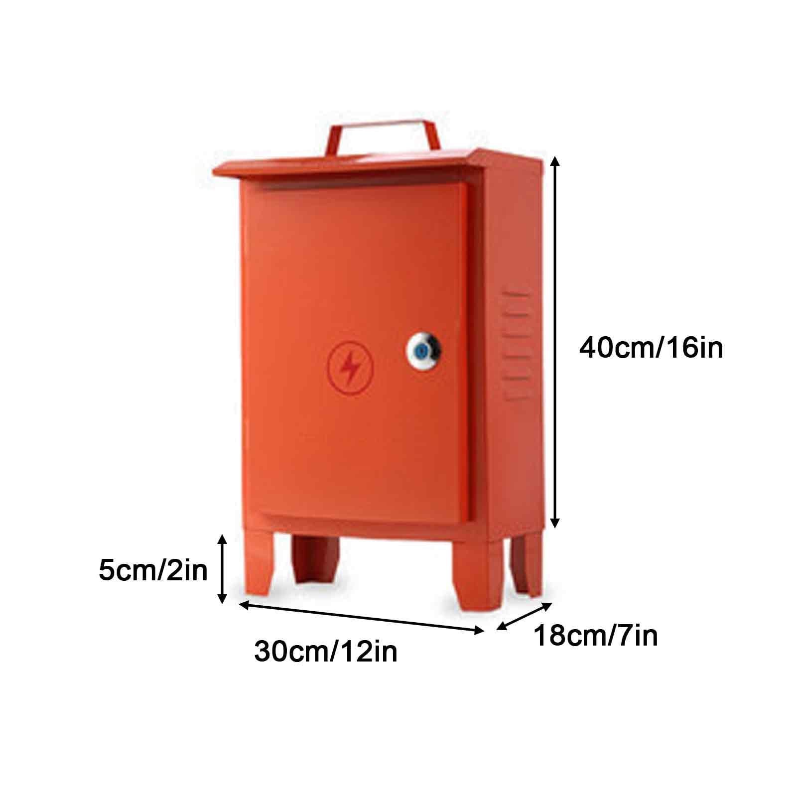 Scatola di derivazione elettrica, Contenitore Elettrico in Acciaio Inox con Piastra di Montaggio (Dimensioni: 30x40 cm (12x16 Pollici))