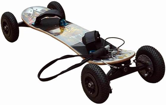 WGM New All Terrain Skateboard Adult Off-Road Skateboard Dirt Mountain Board with Handbrake Downhill Longboard All Terrain Toy Toy Beginner Extreme Sport Mountain Skateboard Cross Country