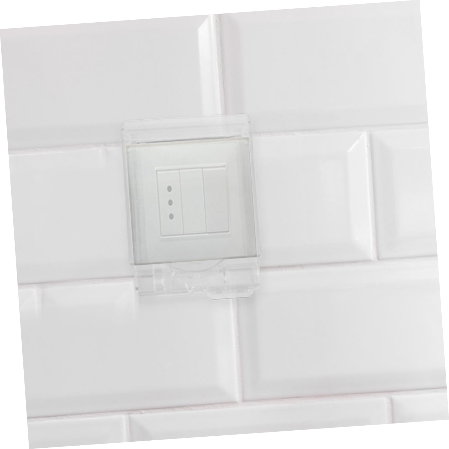 SOLUSTRE 5stücke Socket Plate Guard Wasserdichte Steckdosenabdeckung Für Badezimmer Selbstklebende Schutzabdeckung Für Elektrische Anschlüsse Langlebiges Material Für Feuchte Bereiche