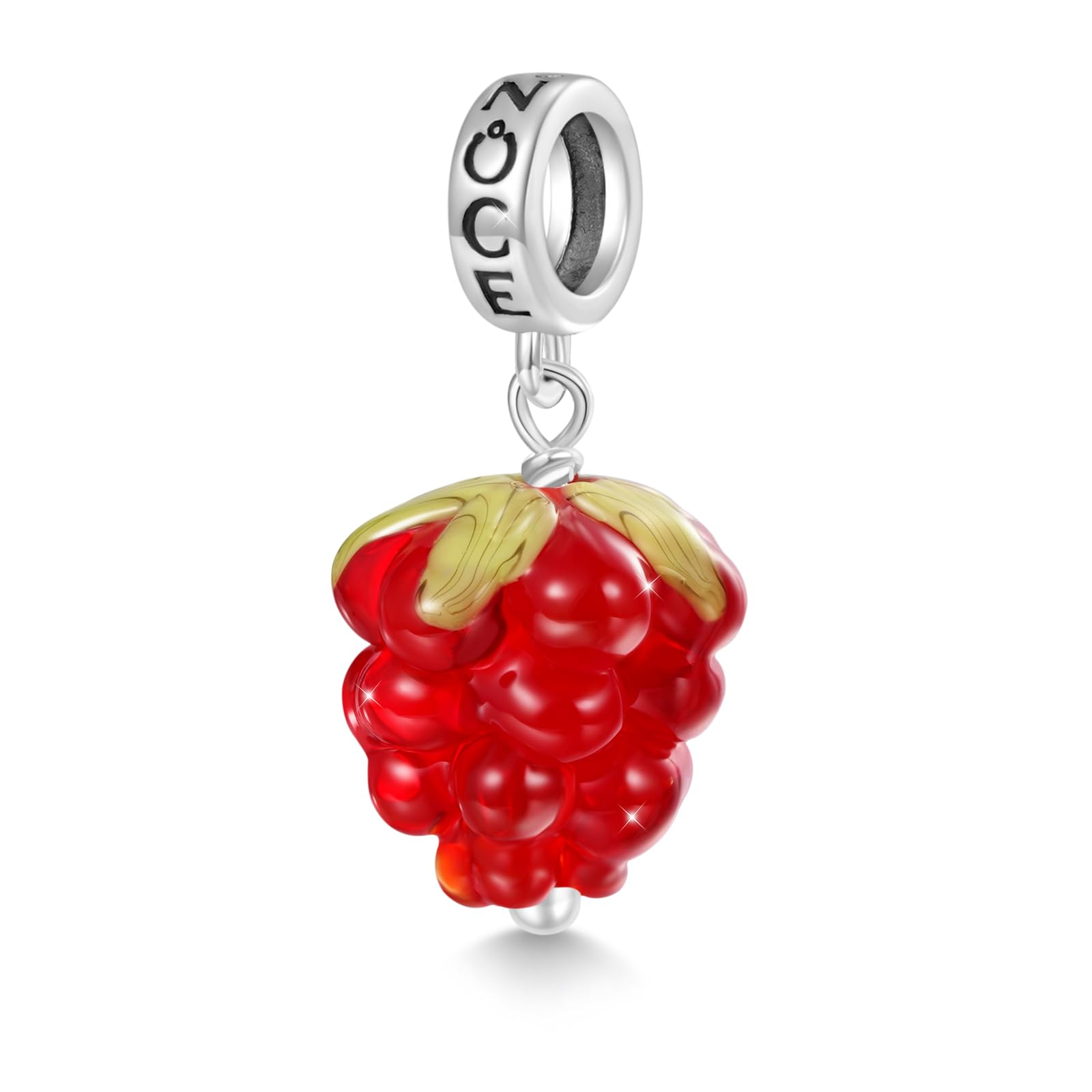 GNOCE Charm Anhänger Obst Anhänger 925 Sterling Silber Bead Charms für Armband Schmuck Geschenk für Frau Fit Armbänder/Halskette