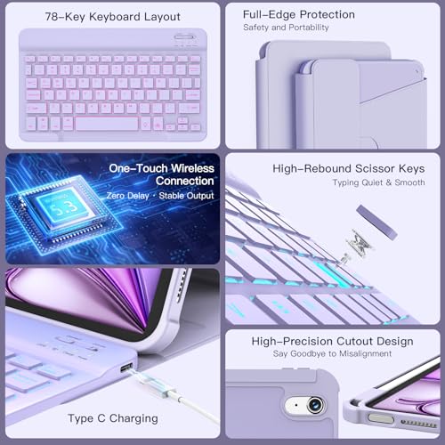 Image of RAYMCRAFT for iPad Air 11-inch Case with Keyboard M4 /M3 /M2 (2026 /2025 /2024)