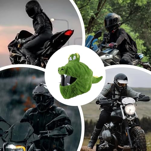 Housse de casque de moto crocodile mignon et accessoires de protection - 4