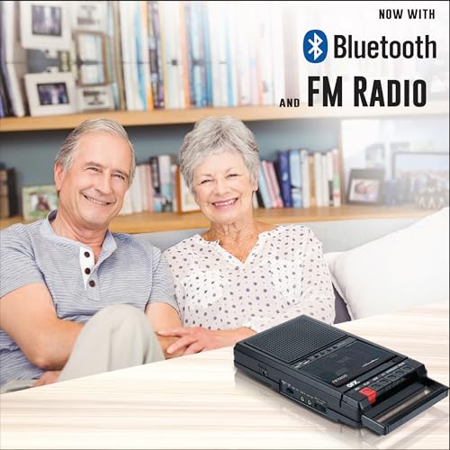 image for QFX RETRO-39 Portable Shoebox USB to Cassette Tape Recorder, Analog Ca