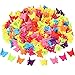 Tatuo 200 Pieces Mini Butterfly Hair Clip Assorted Hair Clip Claw Colored Hair Claw Accessory for Women and Girls, 8 Colors