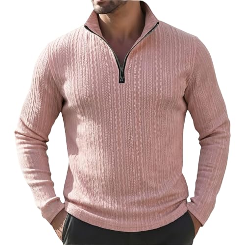 Pull de golf du green au bureau en maille confortable demi-zippée