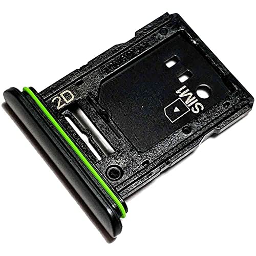 Tiroir Carte SIM et Support Micro-SD pour Sony Xperia 10 III (XQ-BT52), Piece de Remplacement Original, Noir
