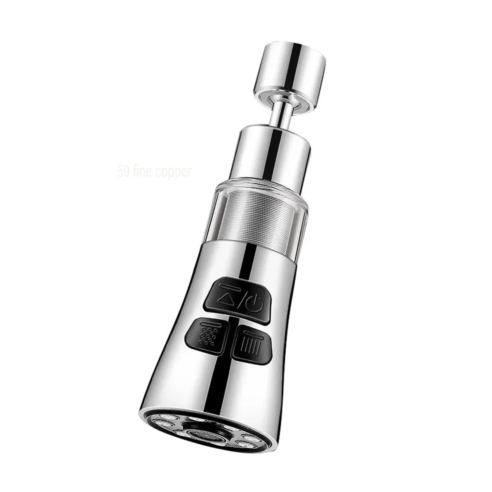 Rtbvghjik White Universal 360 Rotate Kitchen Faucet Extender With Filter Function Aerator Splash For Kitchen Faucet(White)