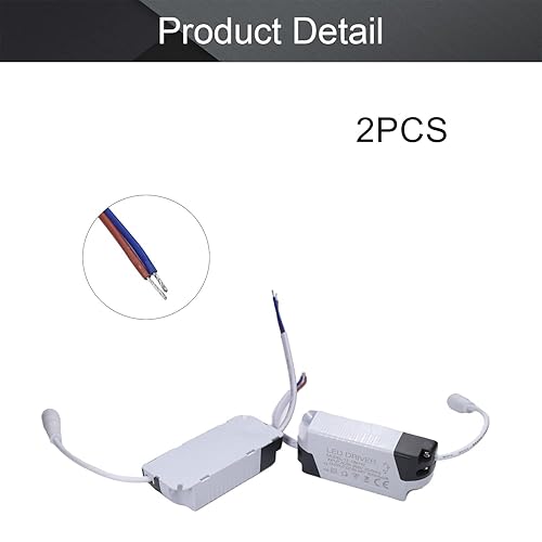 Miniatura 4 de Othmro Controlador de transformador LED, 2 unidades, adaptador de fuente de alimentación de 12-18 W, 85-265 V, salida de bajo voltaje para luz LED,