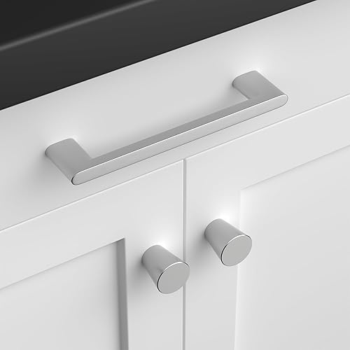 Miniatura 4 de homdiy Paquete de 30 pomos redondos de níquel cepillado para gabinetes de cocina, pomos de tocador de metal para cajones y armarios de escritorio