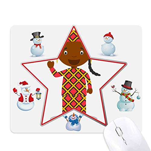 Mouse Pad tapis de souris dessin animé de Noël pour bureau chaleureux